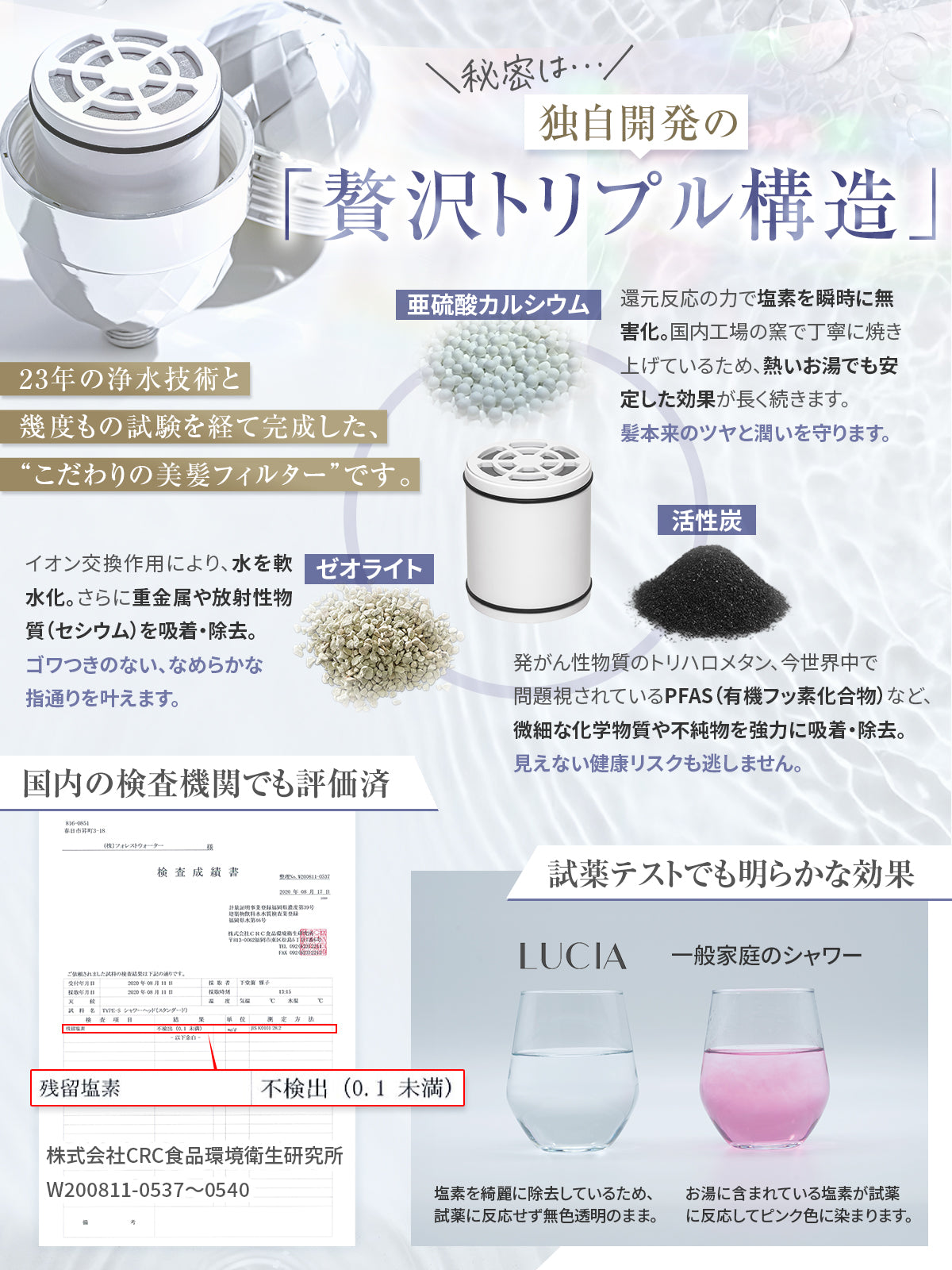 LUCIA（ルシア）シャワー用浄水器